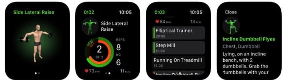 Gymaholic Workout Tracker app for Apple Watch