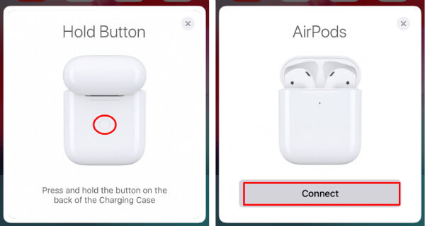 Hold AirPods Button to Connect