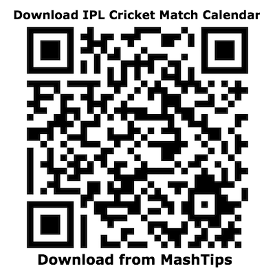 IPL 2019 Match Calendar MashTips