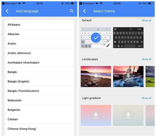 GBoard Multilingual typing and Customization
