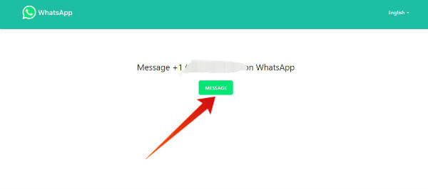 PC WhatsApp click Message