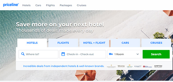 Priceline Website