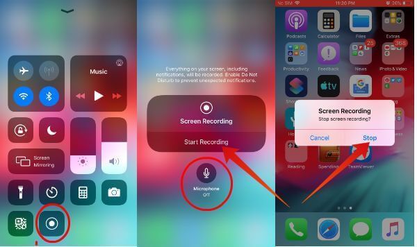 How to Record iPhone Screen with Control Center - 70