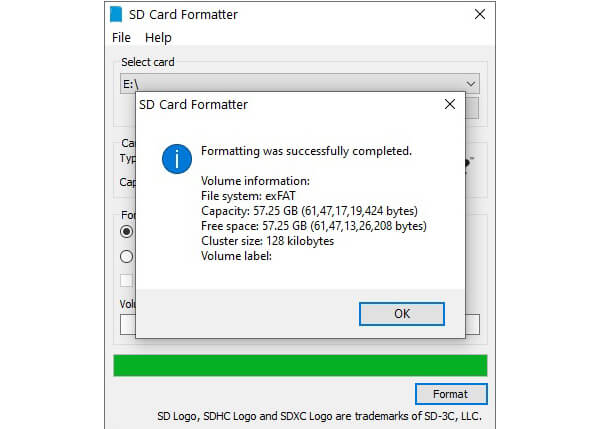Fix disk is write protected using SD card formatter