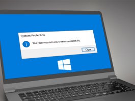 Create System Restore Point Windows 10