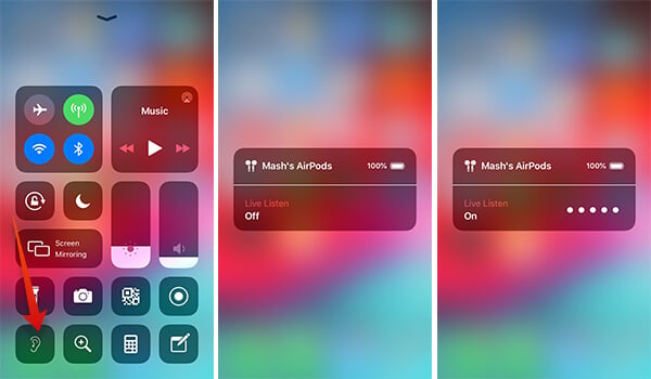 Use Live Listen on AirPods using iOS 12