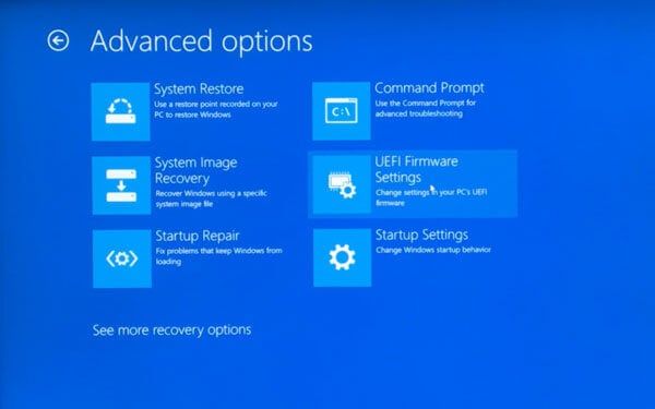 Restart into BIOS Settings