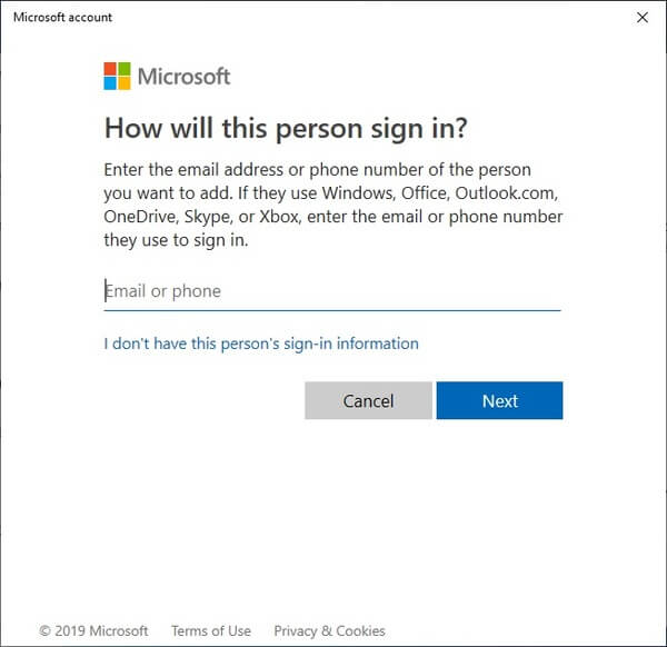 Add Phone Number linked to Microsoft Account
