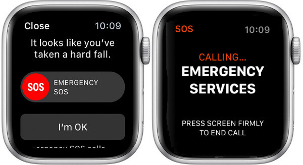 Как работает sos на apple watch