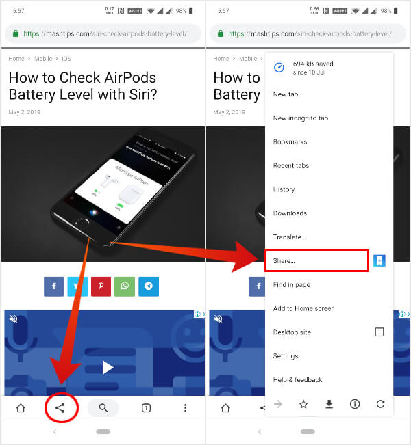 How to Bring Chrome Toolbar to Bottom of Android MashTips