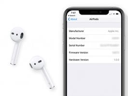 How to find AirPOds Version - Update AirPods Firmware