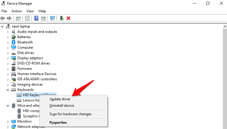 why do cursors disappear on windows 10