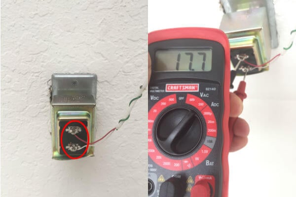 Ring Transformer Connected Voltage