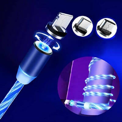 YICHUMY-LED-Flowing-USB-Charger-Cable-Magnetic