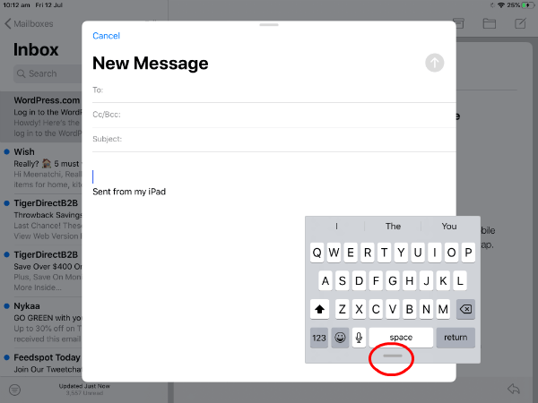 iPad OS  Type Faster using Floating Keyboard on iPad - 20