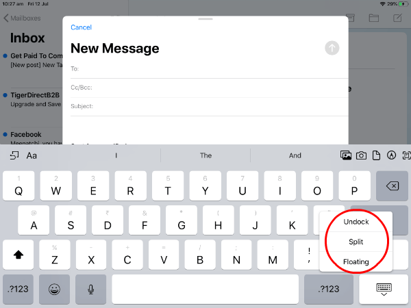 iPad OS  Type Faster using Floating Keyboard on iPad - 24