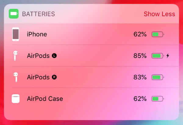iPhone Battery Status Widget