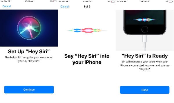 set up hey siri