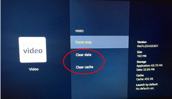 Amazon Firestick clear data