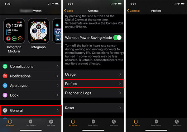 apple watch beta profiles