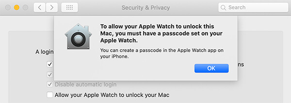 mac auto unlock