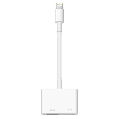Apple Lightning port to Digital AV Adapter