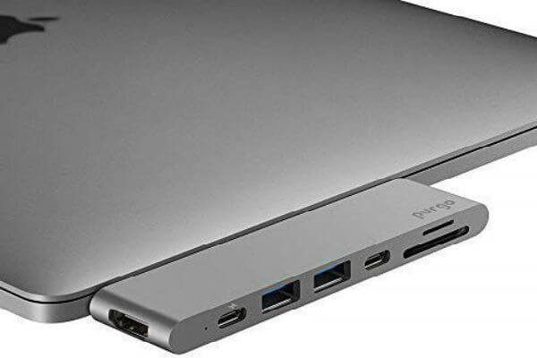 Purgo USB C Hub Adapter for MacBook Pro 2019,2018-16 and MacBook Air 2019, 2018
