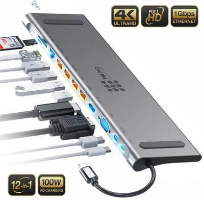 TBI Pro Upgraded 12-in-1 USB-C Hub