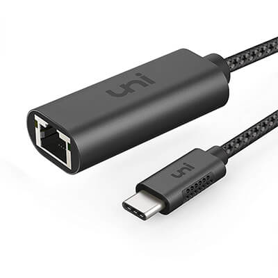 uni USB Thunderbolt 3/Type-C to RJ45 Gigabit Ethernet LAN Network Adapter