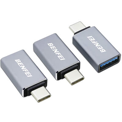 Benfei USB C to A Male to Female Adapter