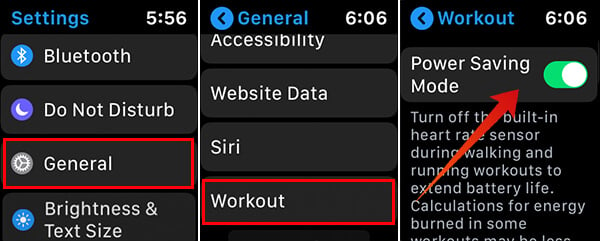 Use Workout Power Saving Mode on Apple Watch