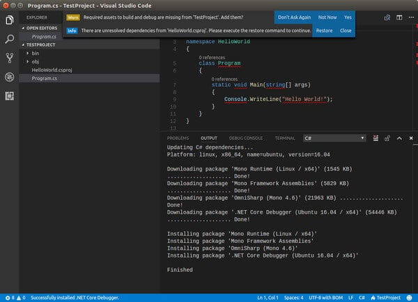 visual studio code for linux download