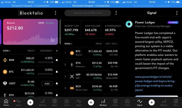 cryptocurrency portfolio app for aud