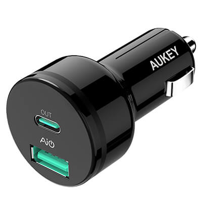 AUKEY 39W USB C PD Car Charger