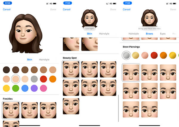 Change Skin and Hair in iOS Memoji