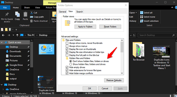 Duplicate Icons in Windows 10 Taskbar and Start Menu 5
