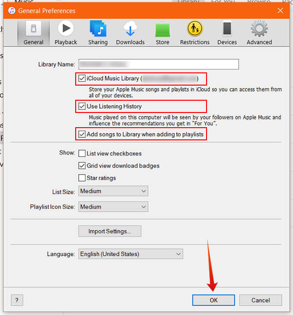 Enable iCloud Music Library on iTunes Windows and Mac