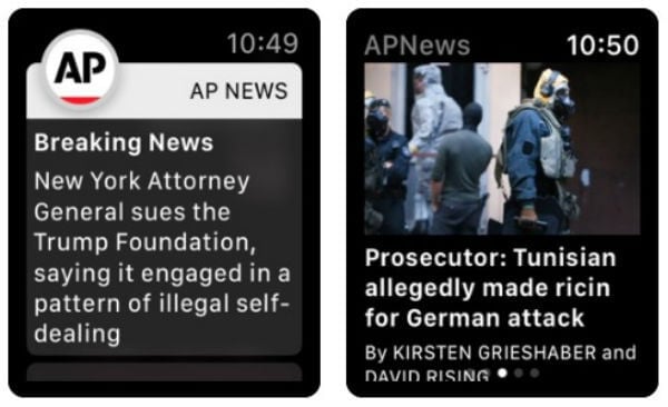 AP News Apple Watch News App