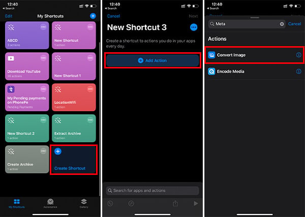 Create New iOS Shortcut to Remove Location Metadata from Photos on iPhone