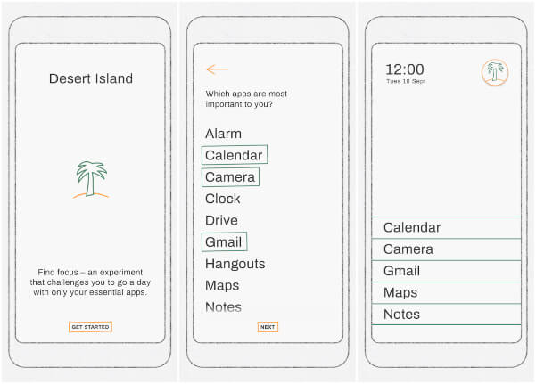 Desert Island Experimental Google App