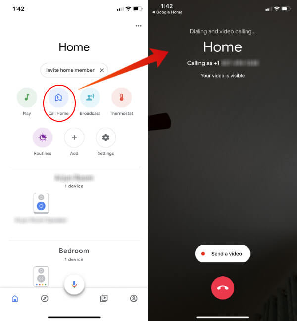 Google Home Calling Duo