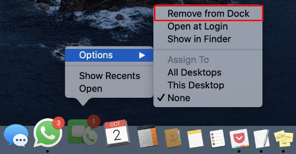 Mac Remove App from Dock