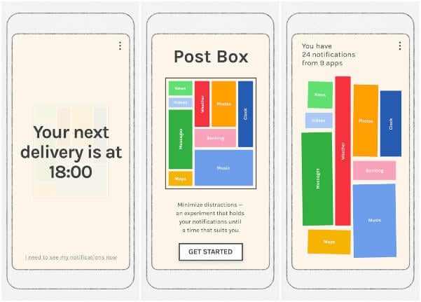 Post Box Digital Wellbeing app