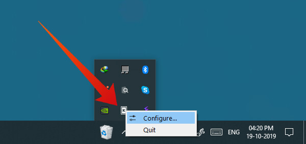 KDE Connect sytem tray icon on Windows