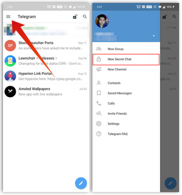 How To Send Self Destructing Message In Telegram Mashtips