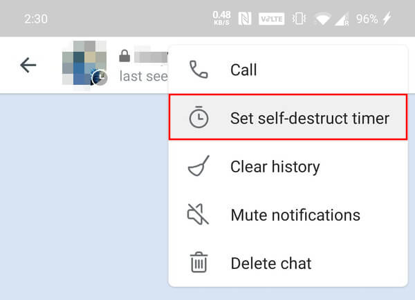 Send self destructing photo messages in telegram