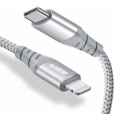 ESR Braided Nylon USB C To Lightning Cable