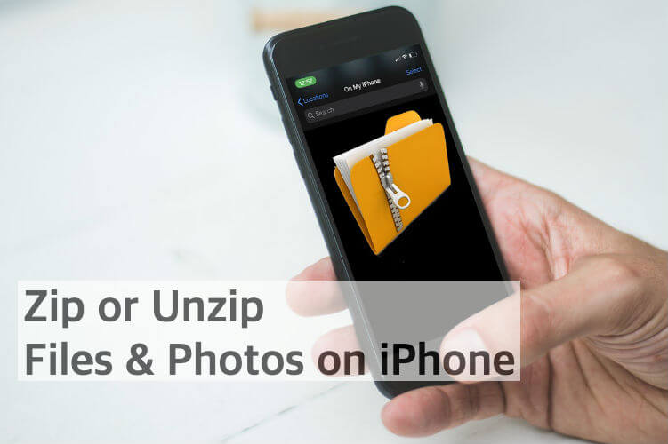 how to open zip files iphone