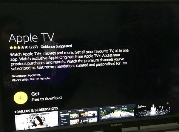 Apple TV Installation on Firestick