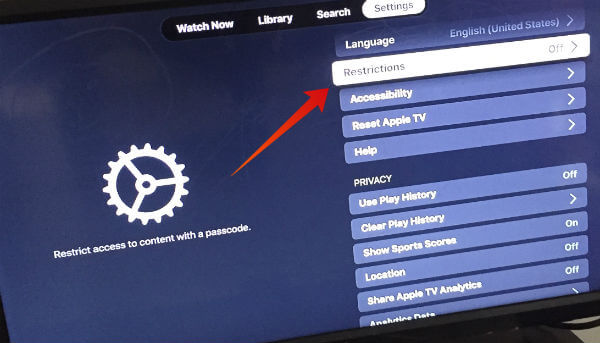 Apple TV Firestick privacy settings